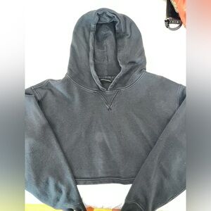 lulu lemon cropped hoodie black size 4